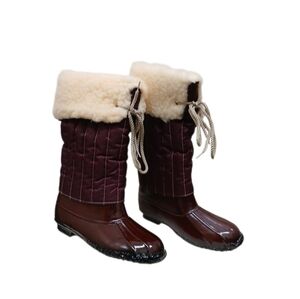 JC Penney 1970s NIB Vintage Shearling-Lined Winter Boots Size 7